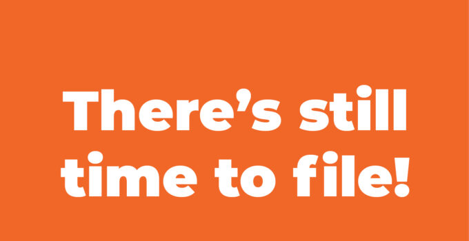 There is still time to file your taxes